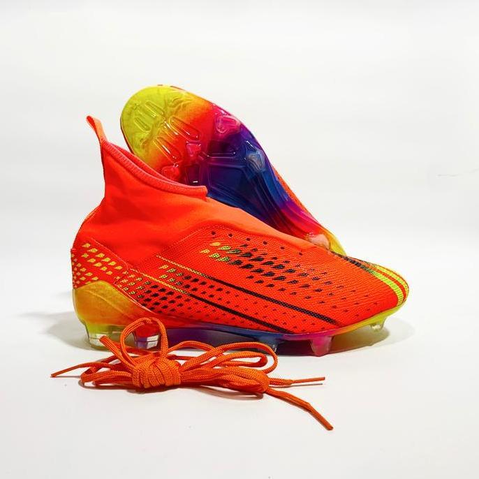 Roller- Sepatu Bola Anak - Desa Predator Freak Fg Free Kaos Kaki + Deker Sepak Bola Boots