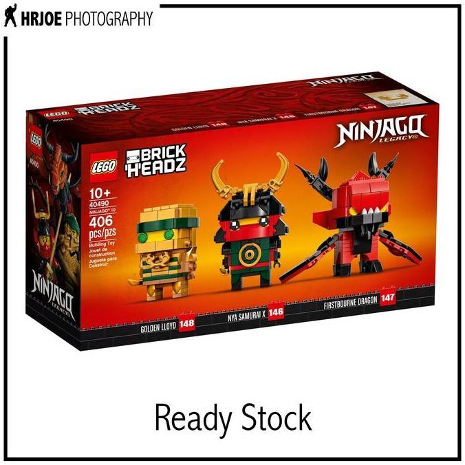 Promo Lego 40490 Ninjago 10 Firstbourne Dragon Nya Samurai X & Golden Lloyd Diskon