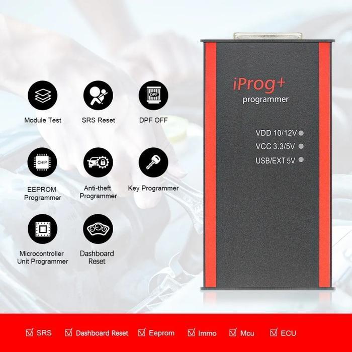 IPROG+ PROGRAMMER V87 FULL ADAPTERS SUPPORT IMMO & MILEAGE CORRECTION ORIGINAL DAN TERPERCAYA