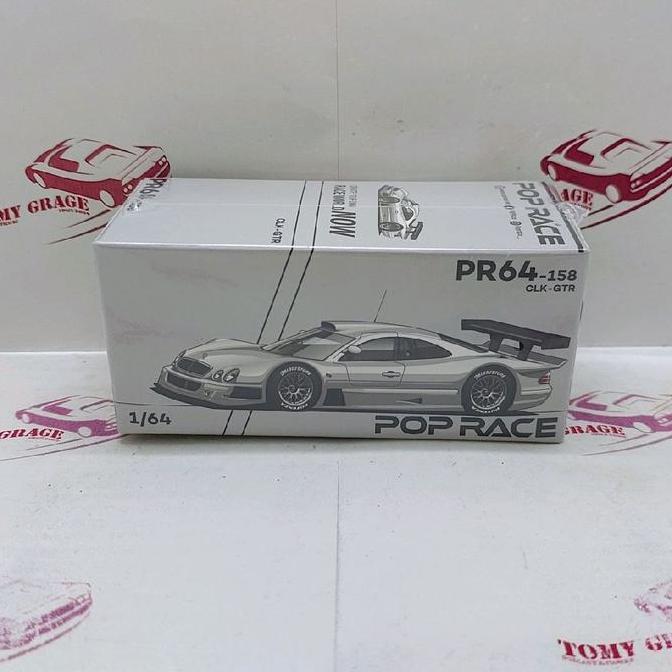 Promo Pop Race Mercedes Benz CLK-GTR Silver Diskon