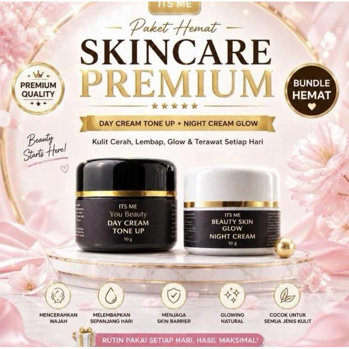 NEW [ITS ME SKIN GLOW]  1 SET DAY CREAM + NIGHT CREAM PREMIUM ITS ME SKINCARE