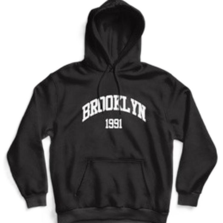 ORIGINAL SWEATER HOODIE BROOKLYN 1991 JUMPER PRIA WANITA SIZE S M L XL XXL XXXL