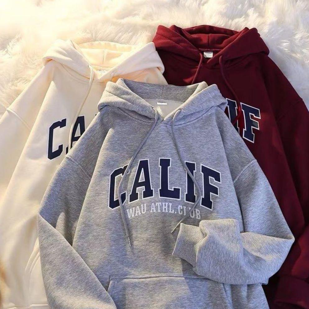 PREMIUM SWEATER HOODIE CALIF CLUB JAKET JUMPER PRIA WANITA SIZE M L XL XXL BAHAN BABYTERRY