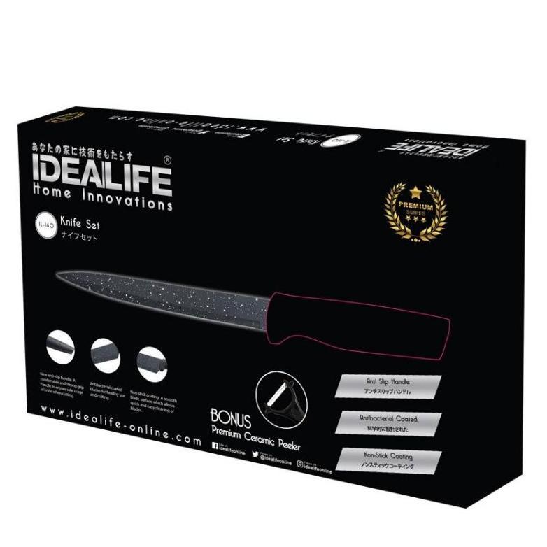 Idealife - Knife Set - Perlengkapan Pisau Dapur  Il-160 Produk Viral