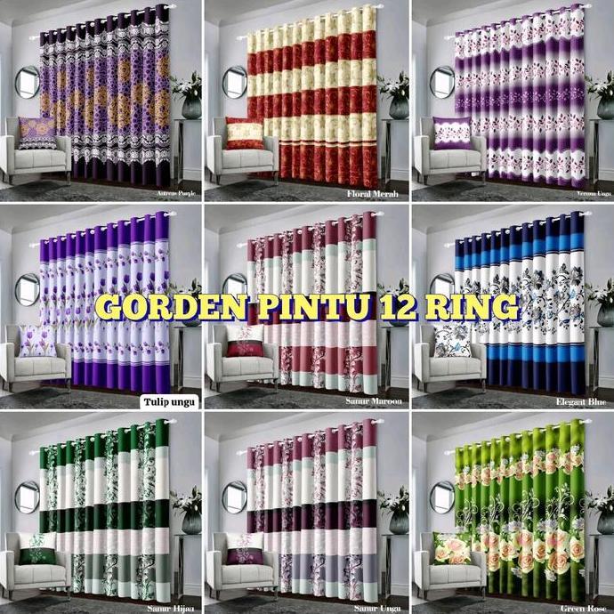 Sala - Gorden Smokring Bunga Korden Pintu Ring 12 Ring