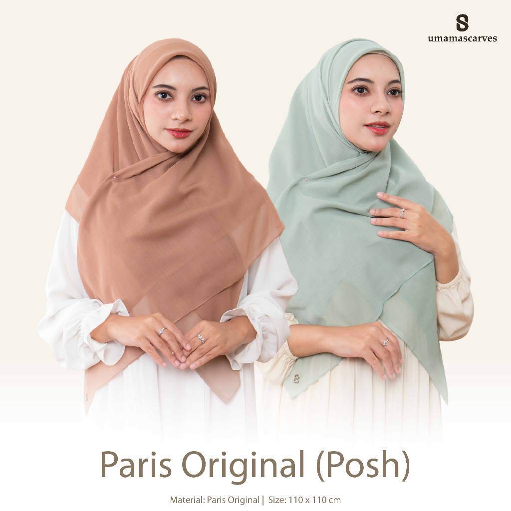 Umama Scarves - Kerudung Paris Posh Plastik Logo S