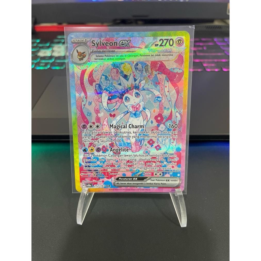 Discount Pokemon Tcg Indonesia Sv8A Sylveon Ex 212/187 Sar