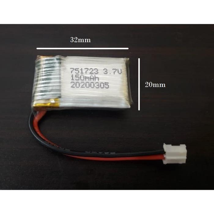 baterai battery batre Lipo 1S 3.7V 150MAH