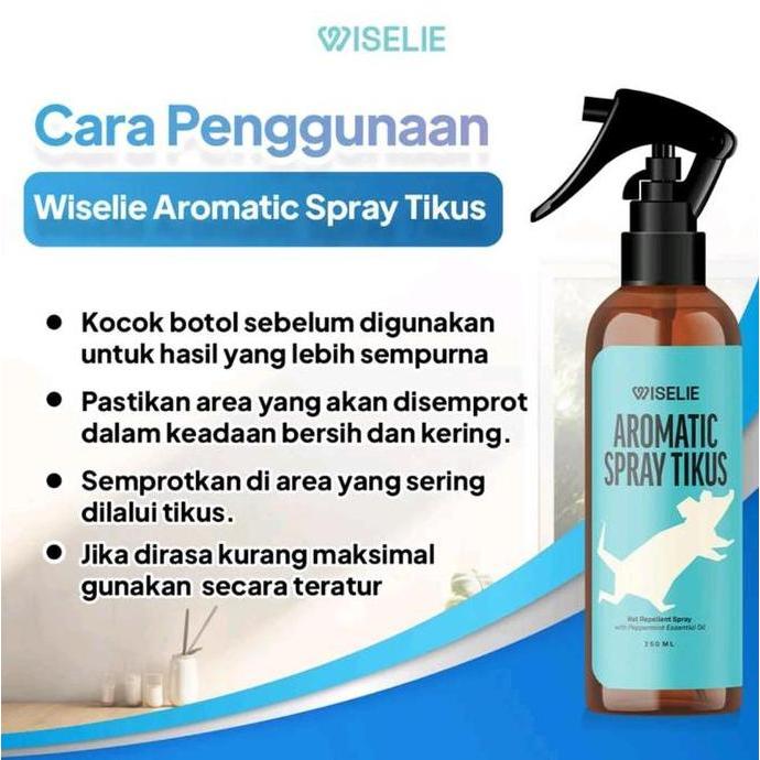 WISELIE AROMATIC SPRAY TIKUS ANTI TIKUS PENGUSIR TIKUS ESSENSIAL OIL RAMAH LINGKUNGAN