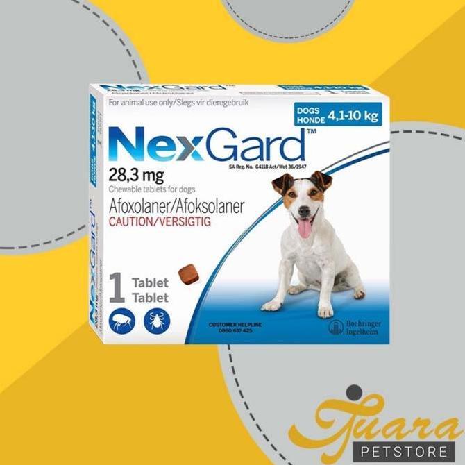 OBAT KUTU TUNGAU DEMODEX ANJING NEXGARD TABLET
