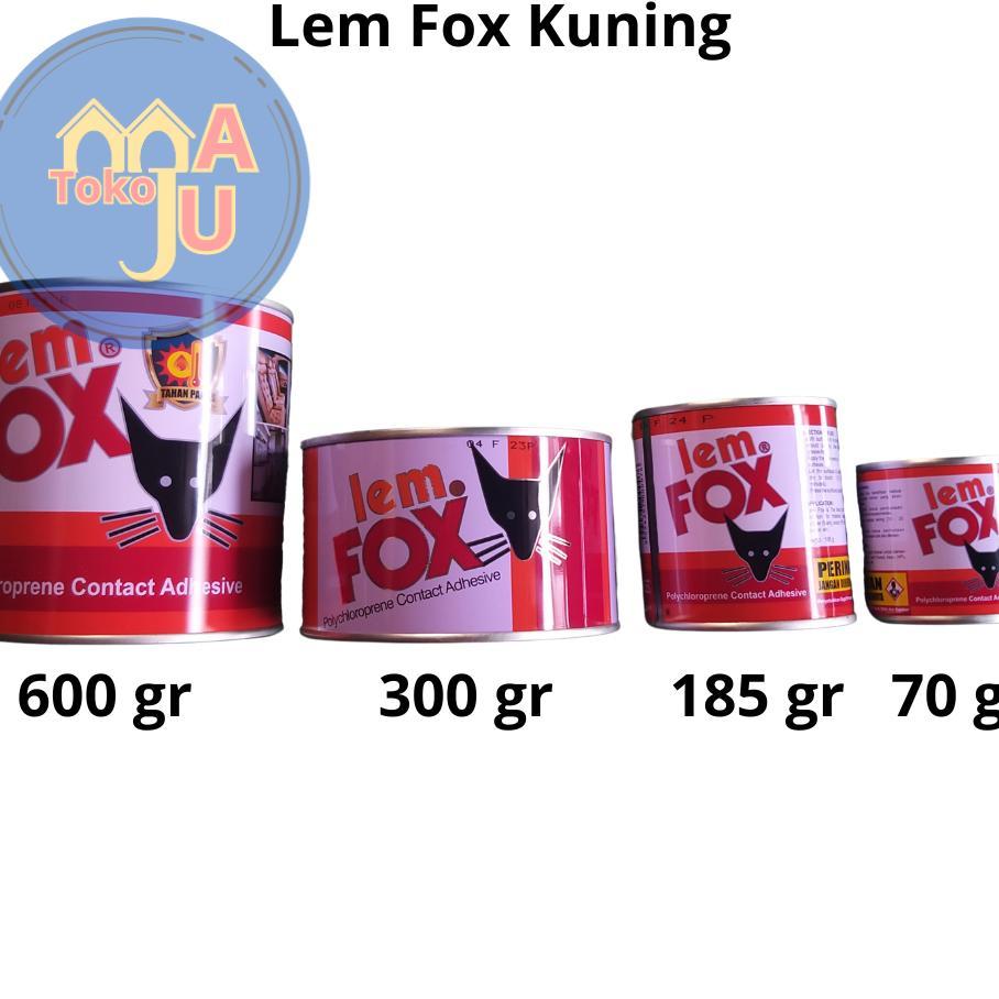 [Grosir] Lem Fox Kuning/ Lem Serbaguna/ Lem Fox Kaleng/ Lem 70, 185, 300, 600 Gram