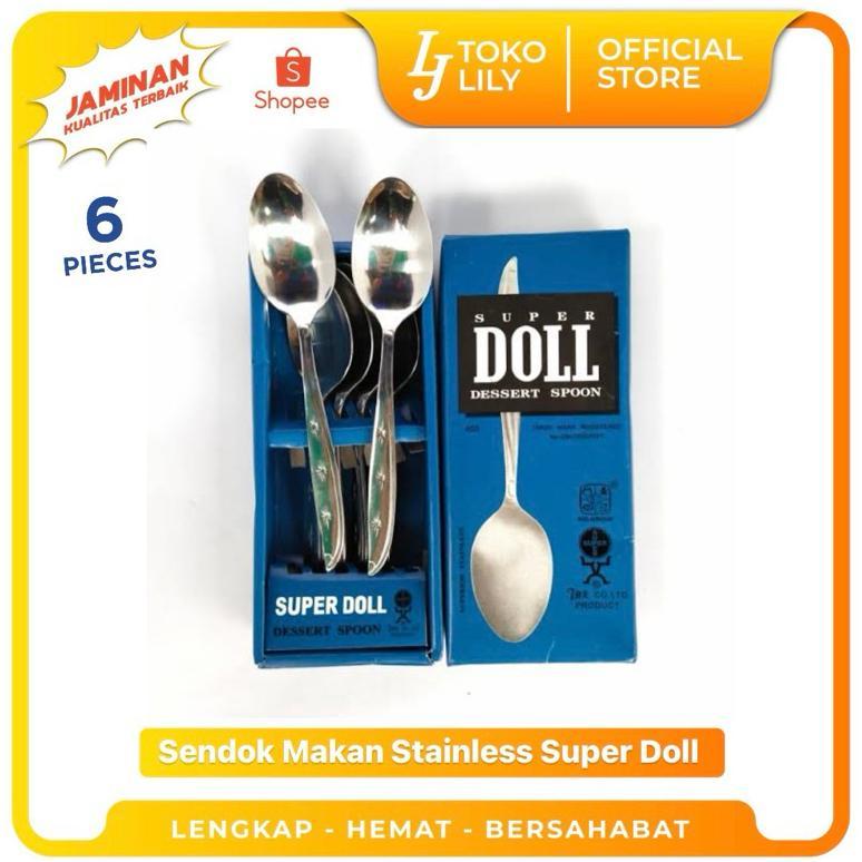 Sendok Makan Stainless Super Doll 1 Box Isi 6Pcs (1/2 Lusin)