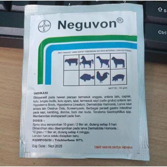 NEGUVON BAYER 10GRAM OBAT KUTU OBAT CACING OBAT KUDIS PROMO SPECIAL