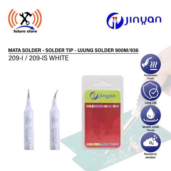 JINYAN 209-I/209-IS MATA SOLDER LURUS BENGKOK SOLDER TIP PEMANAS PATRI UJUNG SOLDER SOLDERING KIT PU
