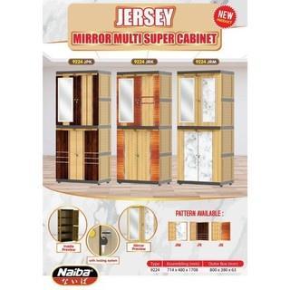 Terlaris Lemari Pakaian Plastik Naiba Jersey Boston Rak Cermin Kaca 9204 9224 Murah