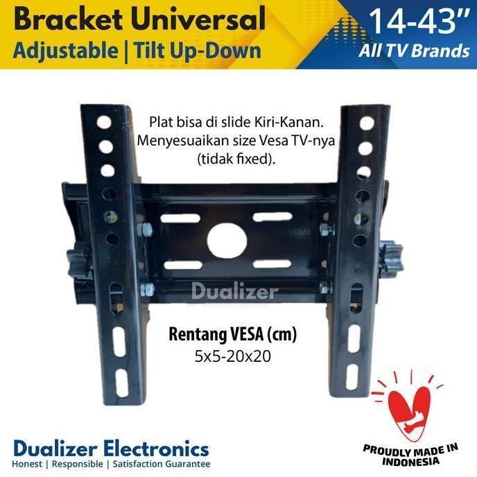 Moc- Braket Bracket Tv Led 28 32 40 42 43 Inch Lg Samsung Xiaomi Mi Tv