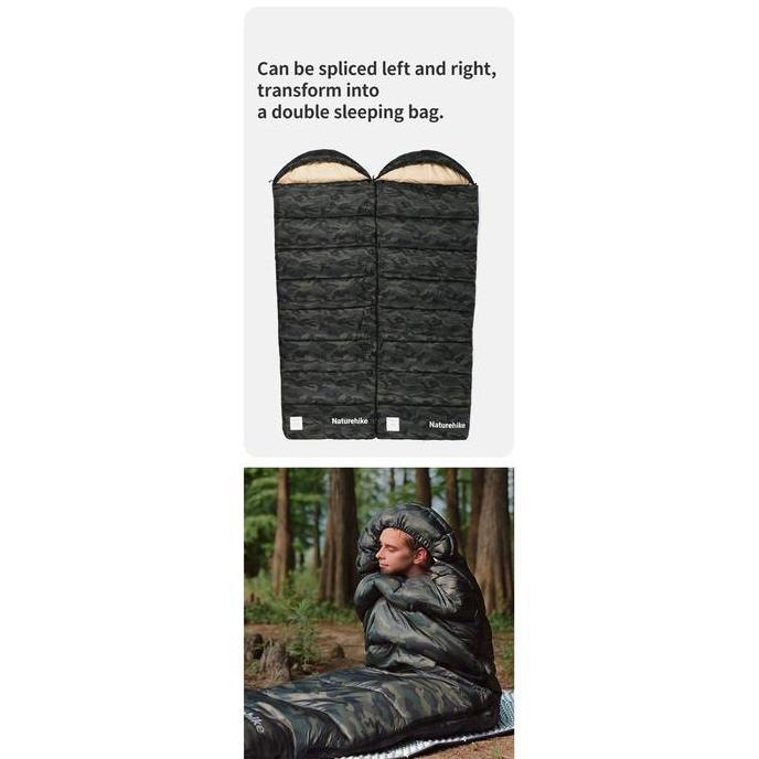 Sleeping Bag Camping Naturehike CNK2350WS023 M Series Kantong Tidur Hiking Tebal Hangat Sliping Bag 
