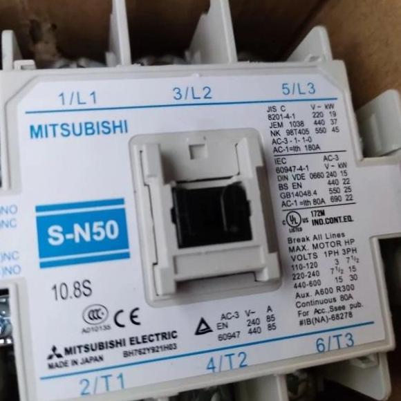 kontaktor mitsubishi s-n50 sn50 sn-50 Contactor MITSUBISHI SN 50 Mitsubisi