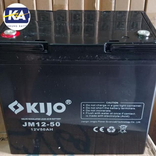 BEBAS ONGKIR - Aki kering battery baterai vrla MF kijo 12v 12 v 50ah 50 ah