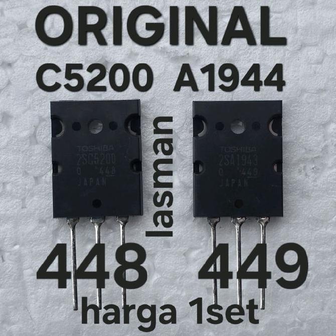 LINEAR C5200 A1943 LOT 313 308 100% ORIGINAL JAPAN JEPANG 2SC C 5200  ORI