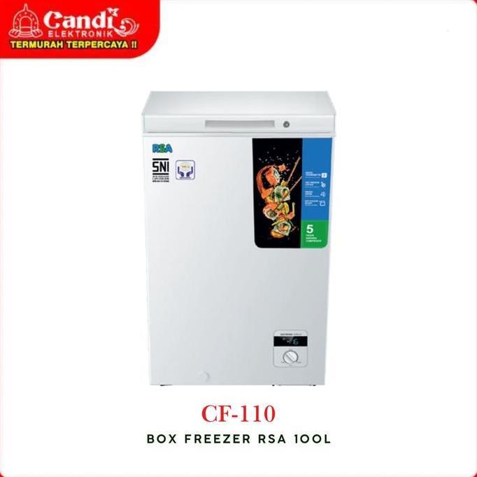 RSA CF-110 Chest Freezer Mini 100L Pembeku Es Batu Low Watt Hemat Listrik