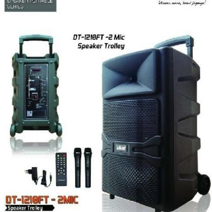 Promo SPEAKER BLUETOOTH PORTABLE WIRELESS DAT DT 1201FT 12 INCI ORIGINAL Diskon