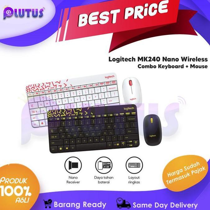 Logitech Mk-240 Wireless Combo Keyboard Mouse Mk240