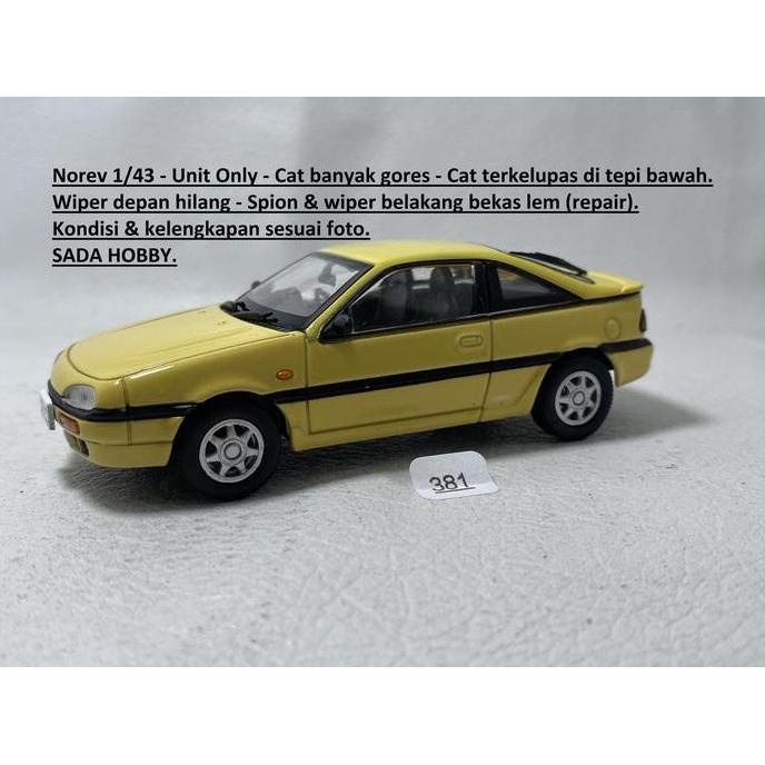 NOREV 1/43 NISSAN NX COUPE YELLOW UNIT ONLY S2025