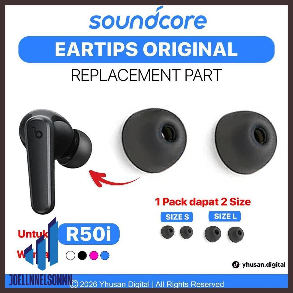 Bisa Cod Soundcore R50I Karet Eartips Original [Silicon Eartips]