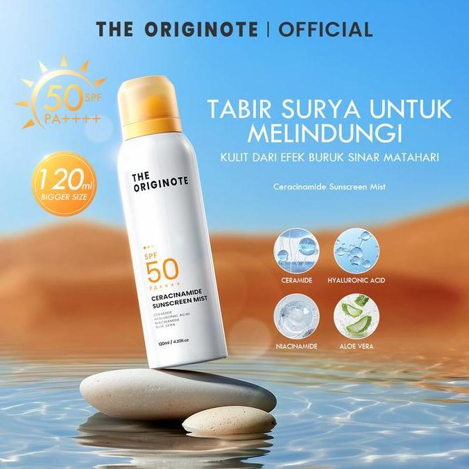 NEW The Originote Ceracinamide Sunscreen Mist 120ml SPF 50 PA++++ Perawatan Wajah Facial Sunblock wa