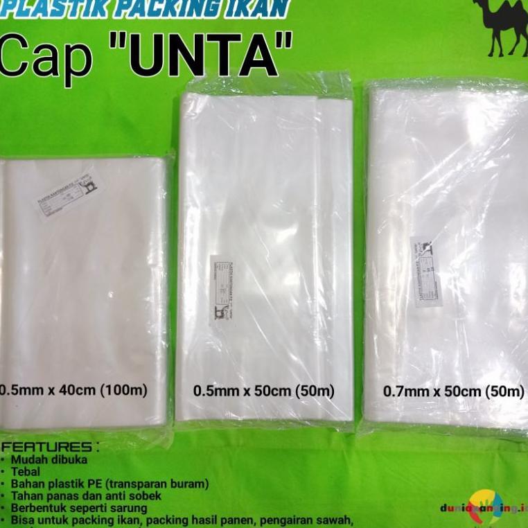 1 Roll Plastik Kantongan Pe Cap Unta Untuk Packing Ikan Packing Hasil Panen Kebun Untuk Cor Bangunan