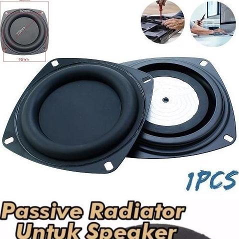 BASS PASSIVE RADIATOR 4" 4INCH PENAMBAH REFLEX SPEAKER ALUMUNIUM MEMBRANE 4 INCH PENGUAT BASS SPEAKE