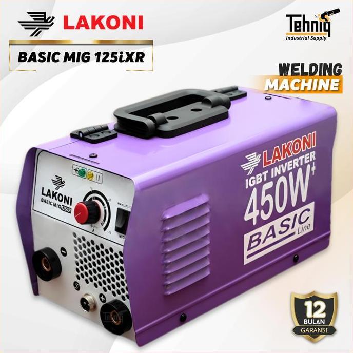 LAKONI Basic MIG 125 iXR Series Mesin Las MIG Inverter 450 Watt 120A Welding Machine Original
