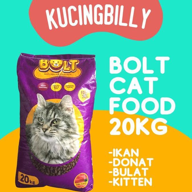 Makanan kucing - Bolt 20kg