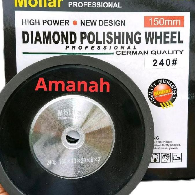 Pilihan - Diamond Wheel Pengasah Mata Pisau Ketam Tct Mollar 6 Inch Grit 240