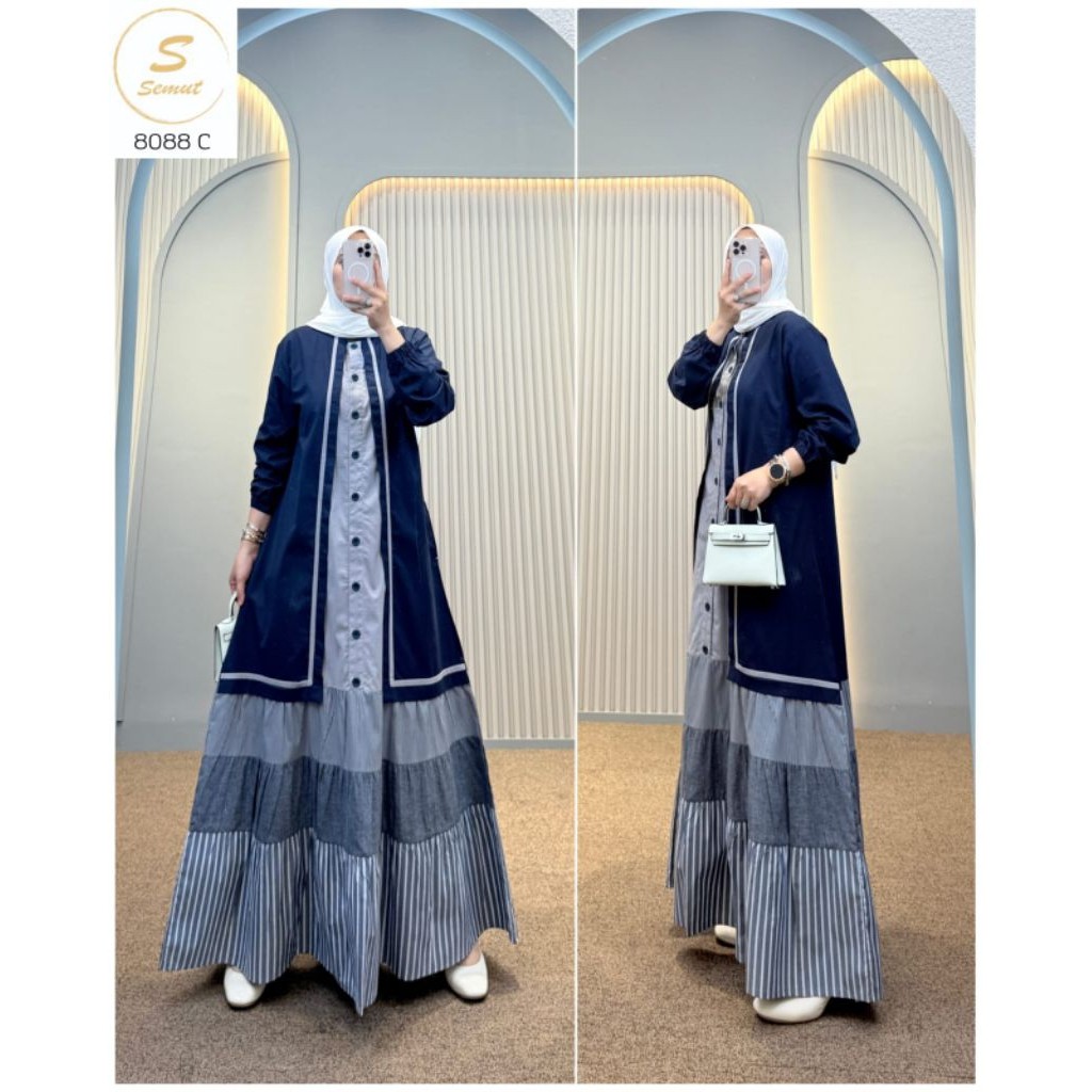 SYAINA BY SEMUT GAMIS SYAINA DRESS KOMBINASI