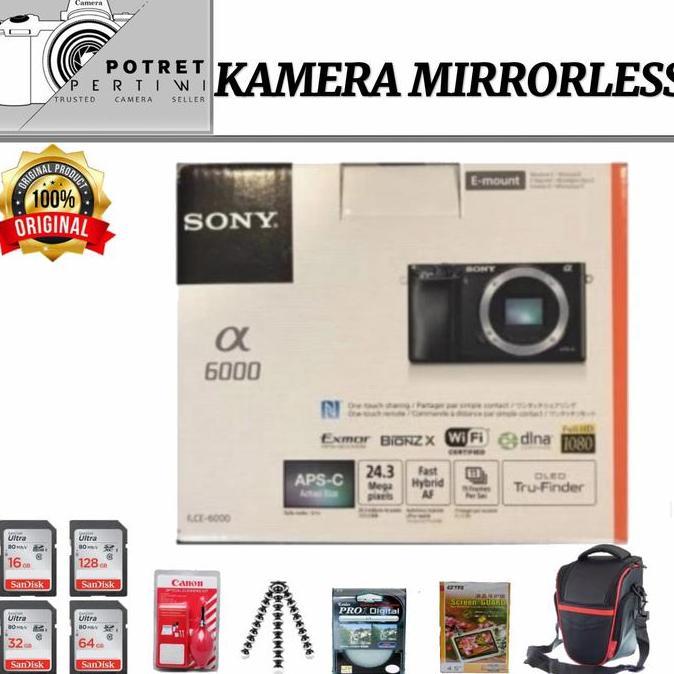 Sony Alpha 6000 Kit E 16-50Mm / Kamera Sony A6000 Kit 16-50Mm