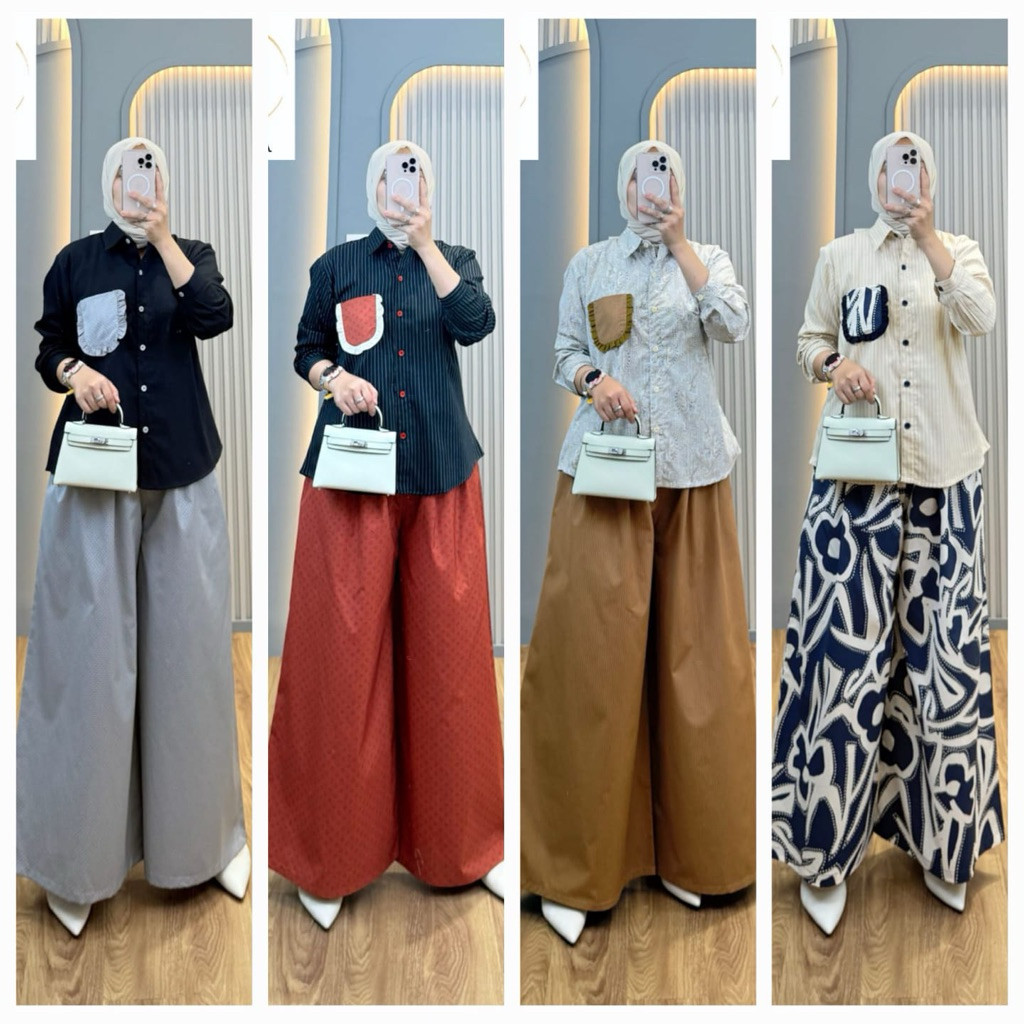 SETELAN KATUN KOMBINASI SYAINA BY SEMUT SET ROK SYAINA BY SEMUT