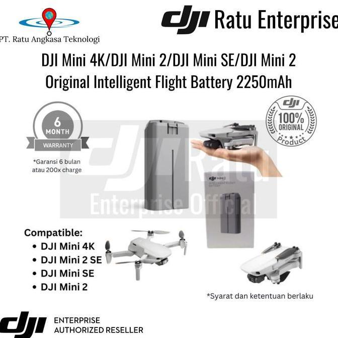 Battery Baterai Dji Mini 4K Dji Mini 2 Se Dji Mini 2 Dji Mini Se Original Intelligent Flight Battery