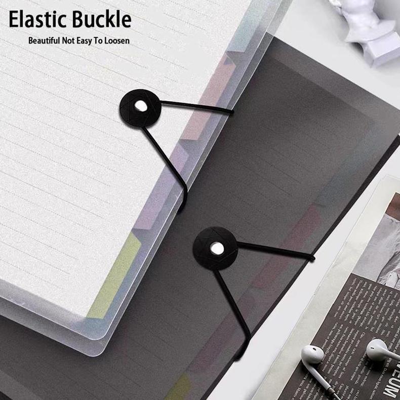 TERBARU Binder A5/B5 Buku Binder Aesthetic Transparan Hitam Putih Notebook Aesthetic Korea