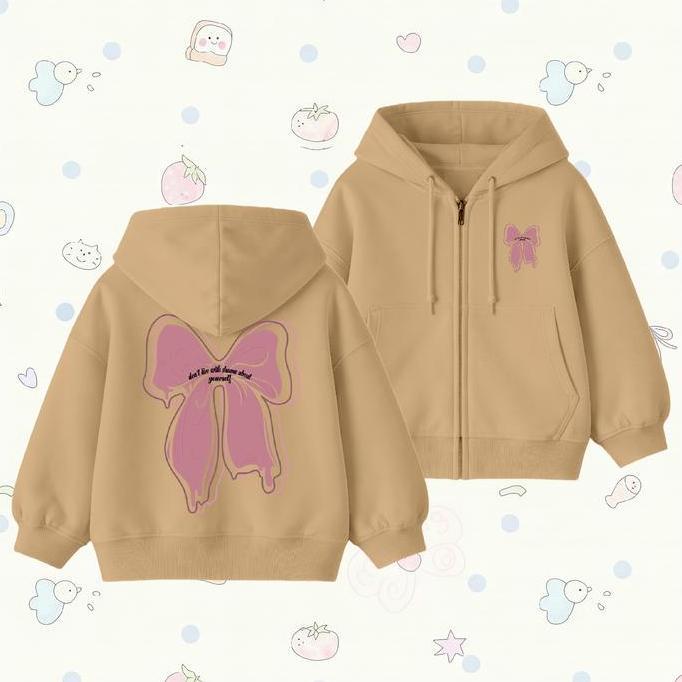 YUDAZ Jacket Hoodie Zipper Anak B Umur 4-15 Tahun Unisex Laki-Laki & Perempuan BSS