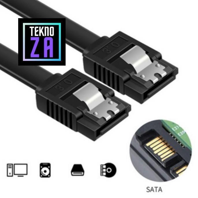 Kabel Sata Iii Panjang 1M / 100Cm High Quality 6 Gb/S