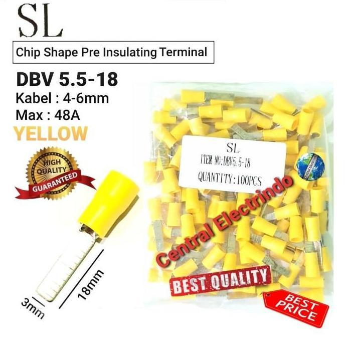 Callme- Skun Kabel Chip 5.5-18 Kuning