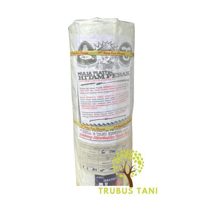 Mulsa BELL 1 Roll 18Kg - lebar 120cm - Plastik Mulsa Hitam Perak Mulsa PAN