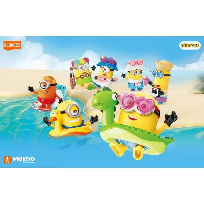 Blokees Minions Mokoo Series 02 Summer Bello Action Figure Minions Blindbox Blind Box Figures Summer