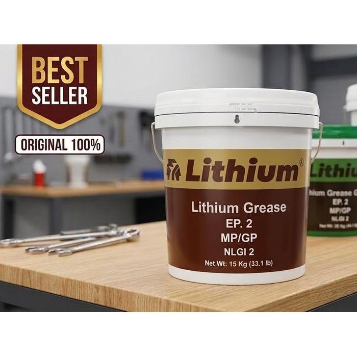 TERMURAH - Lithium EP2 Grease PAIL 15KG Gemuk lithium EP 2 Hitemp Kuning