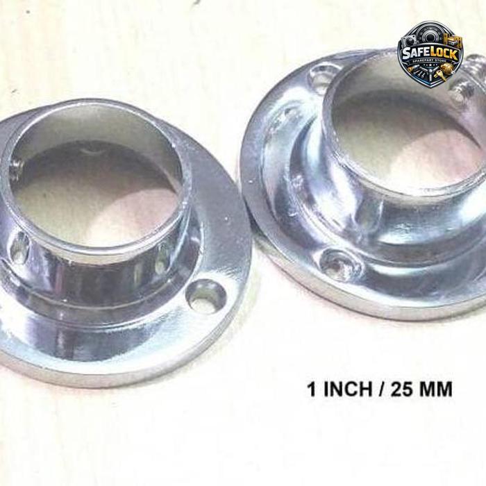 Bracket Topi nature 1" STAINLESS STEEL / Sambungan Pipa / Bracket Pipa