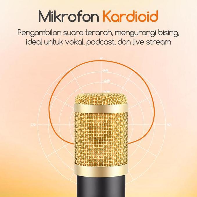 Jasilbeny - Bonkyo F999X & BM800 Set Streaming Lengkap Sound Card OTG Cable Headset Lampu Penguat Ca