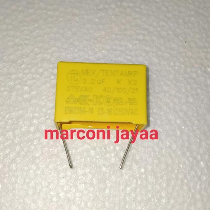 Kapasitor Mkp 2,2Uf 275Vac 30X20X12 Harga Khusus
