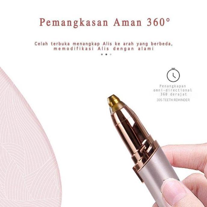 Alat Pencukur Alis Elektrik + USB Pencukur Bulu Portable
